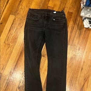 True Religion Men's Slim Straight Black Jeans